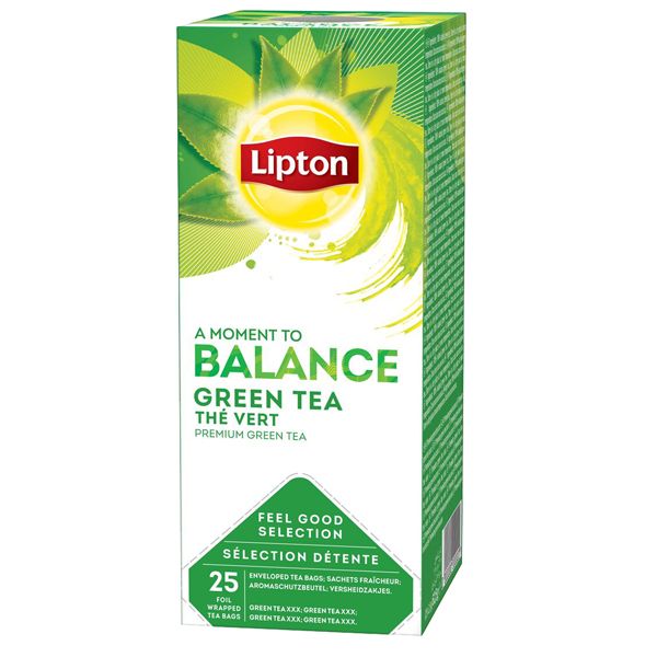 TE' verde puro - Feel Good Selection - in filtro - Lipton - conf. 25  pezzi