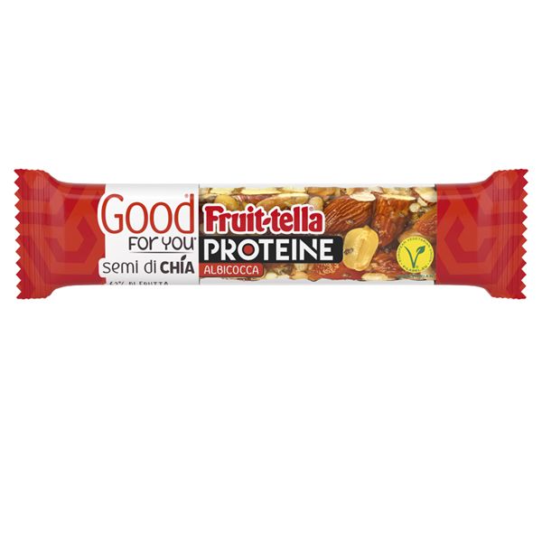 Barretta proteica Good For You - di frutta secca - albicocca - 36 gr - Fruitella