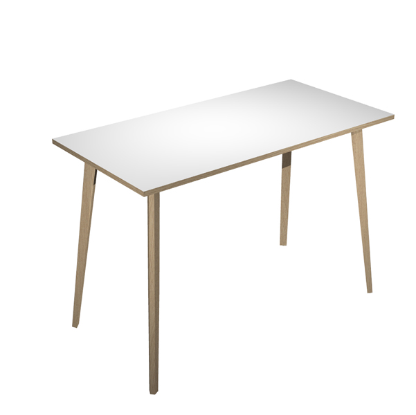 Tavolo alto Woody - 160 x 80 x H 105 cm - rovere / bianco - Artexport