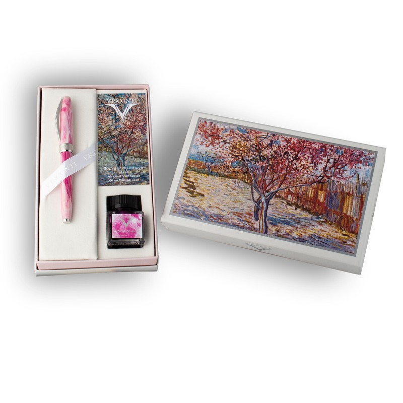 Penna stilografica Visconti Van Gogh Souvenire De Mauve Lema San Miniato confezione regalo con inchiostro