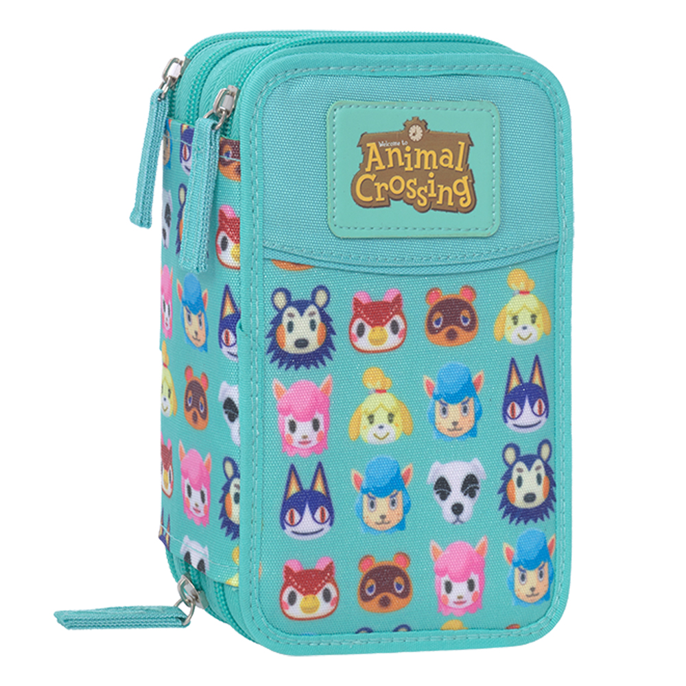 Astuccio 3 Zip Animal Crossing Nintendo 65137 | Lema Scuola Ufficio