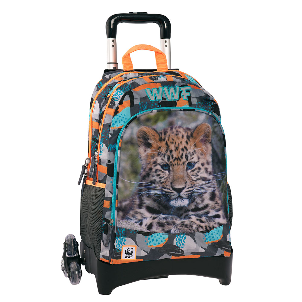 Zaino Trolley Sganciabile WWF Fotografico Boy Panini 67597 | Lema Scuola