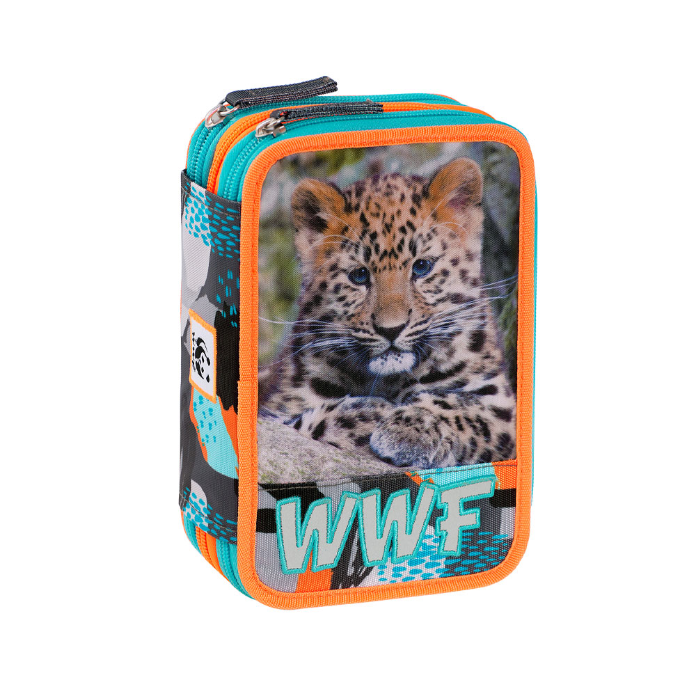 Astuccio Corredo 3 Zip WWF Fotografico Boy Panini 67601 | Lema Scuola