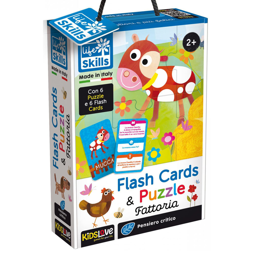 Kids Love Cards e Puzzle Fattoria Life Skills 72699 | Lema Giochi