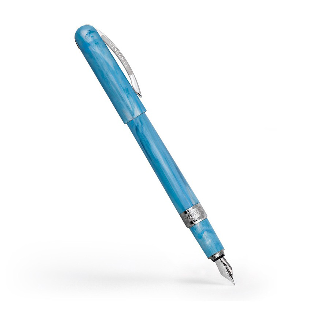Visconti Penna stilografica Breeze Blueberry Fluo fountain pen mirtillo fluorescente pennino m lema san miniato