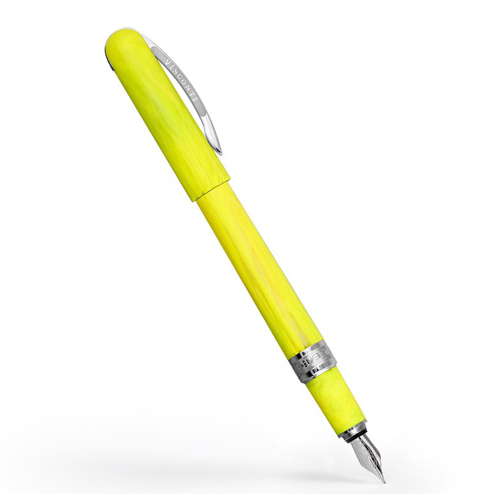 Visconti Penna Stilografica Breeze Lemon Fluo Giallo Fluo Pennino M | Lema Regalo