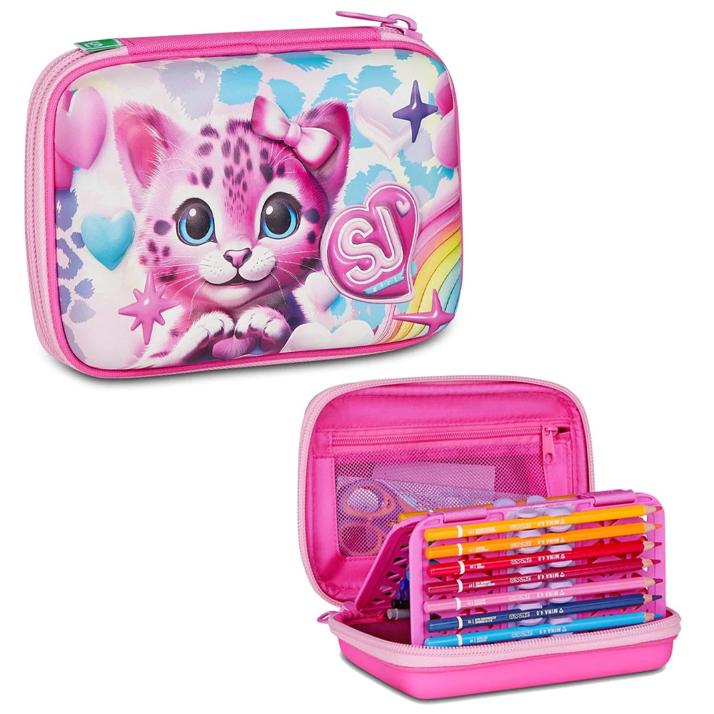 Astuccio Seven Speed Pad 3D Heart Buddy Scuola Elementare Bambina