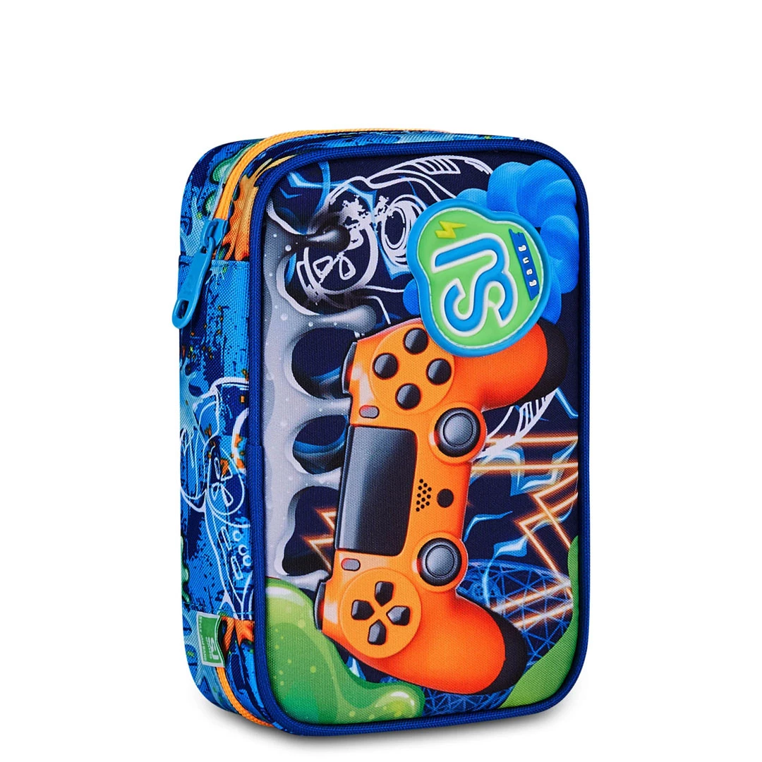 Astuccio Seven Sj Gang Speed Pad Joyful Pins Boy Scuola Elementare