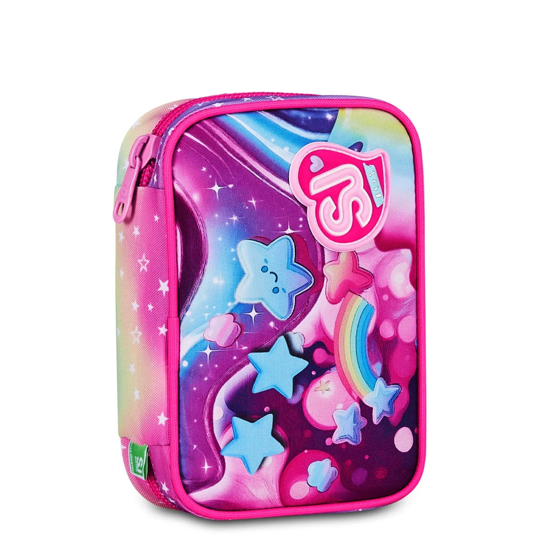 Astuccio Seven Sj Gang Speed Pad Soft Pouch Girl Scuola Elementare