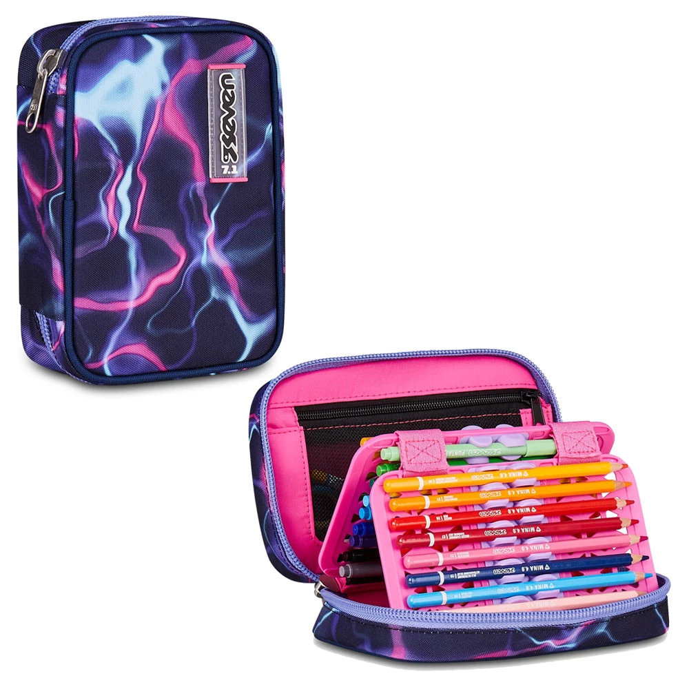 Astuccio Seven Speed Pad Plus Electricvibe Girl Scuola Elementare Bambina