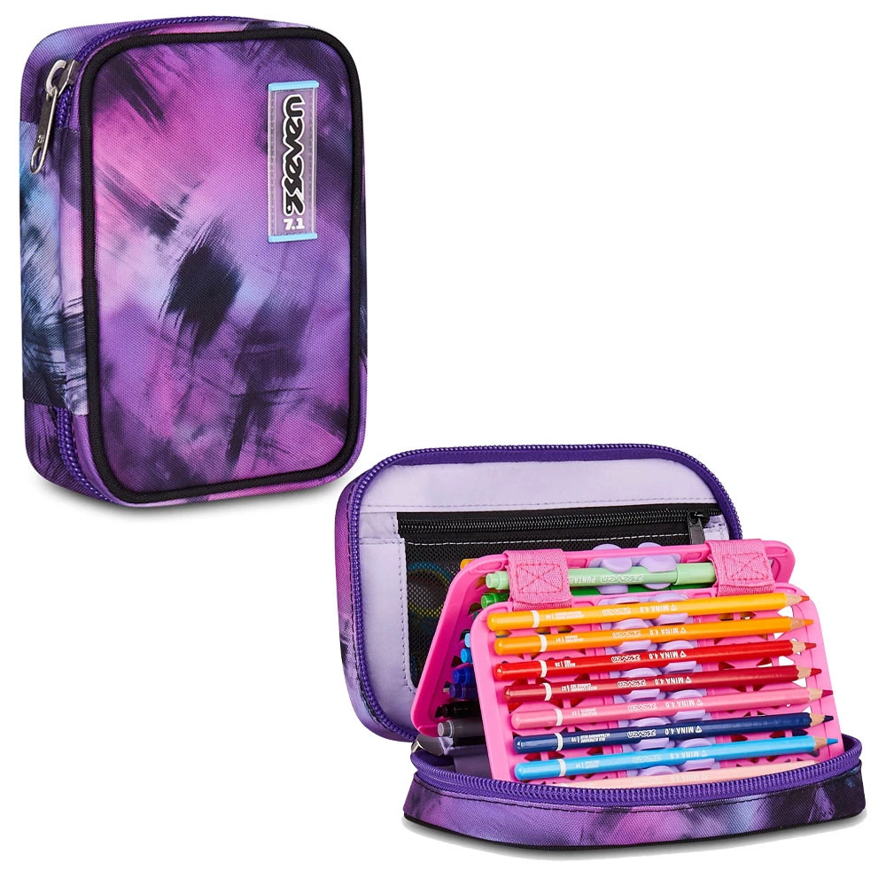 Astuccio Seven Speed Pad Plus Pink Fusion Scuola Elementare Bambina