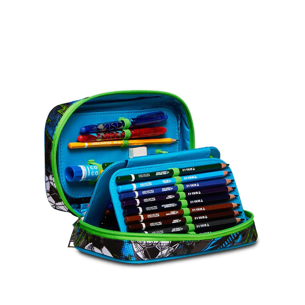 Astuccio Scuola Seven SJ Speed Case Clack It Boy con Colori