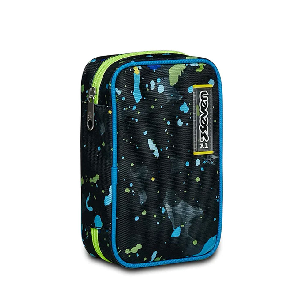 Astuccio Scuola Seven Speed Case Fluo String Boy con Colori