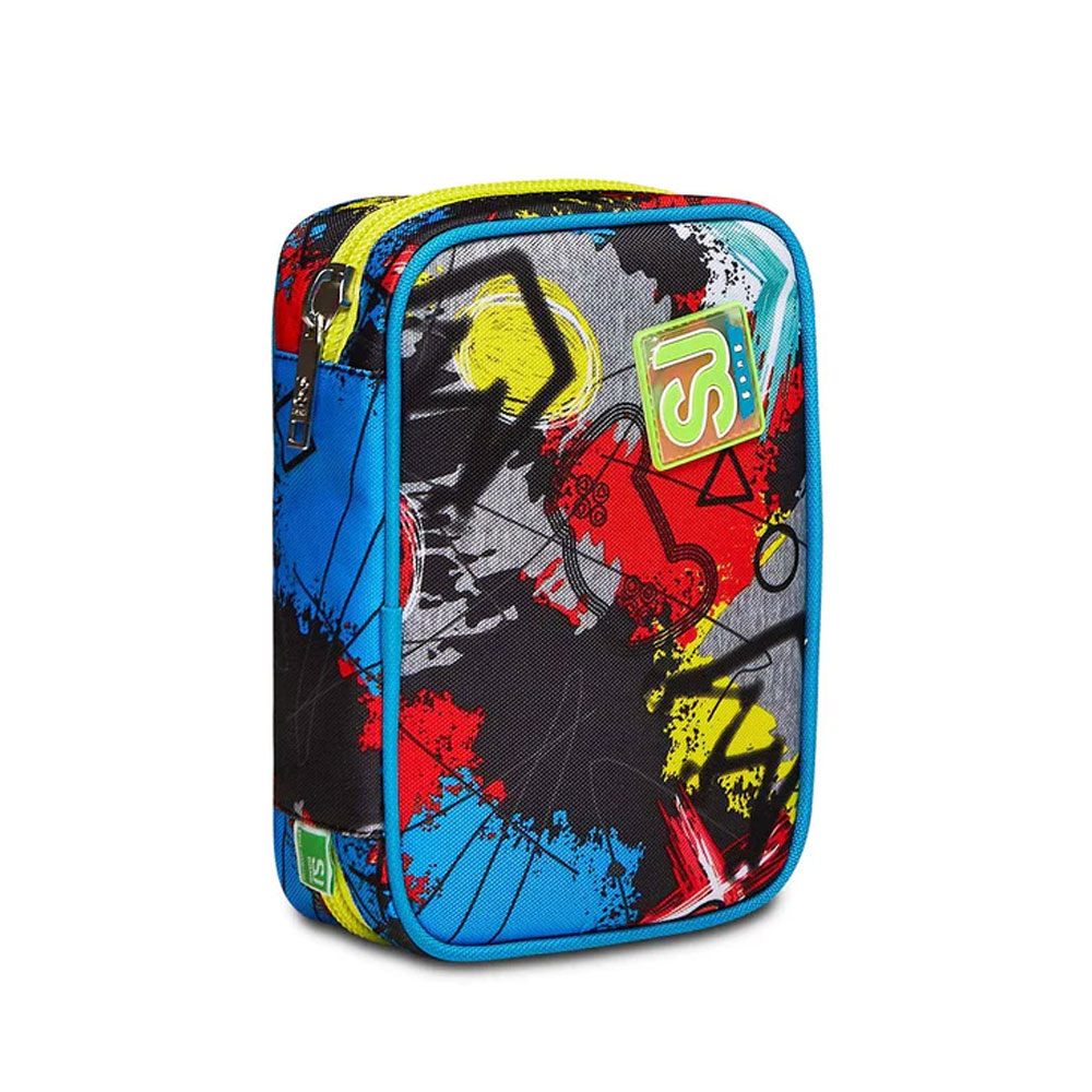 Astuccio Scuola Seven SJ Speed PAD Glitzled Boy con Colori
