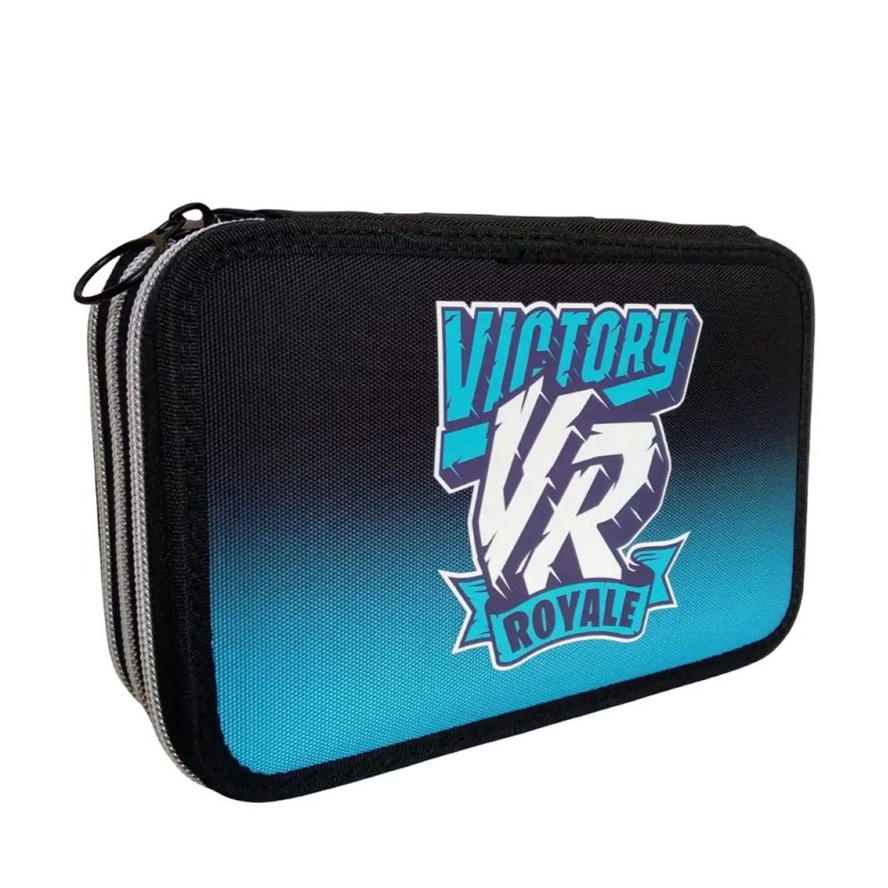 Fortnite Astuccio Corredo 3 Zip Sporty Victory con Penna Frixion