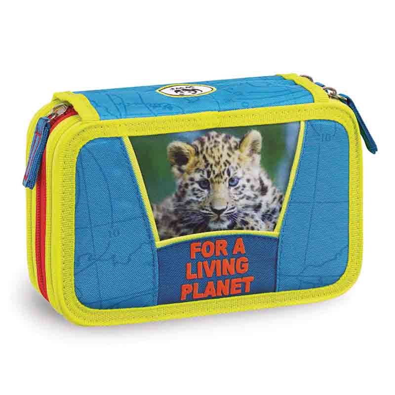 Astuccio 3 zipcompleto wwf boy animali 60335 lema cartolibreria online