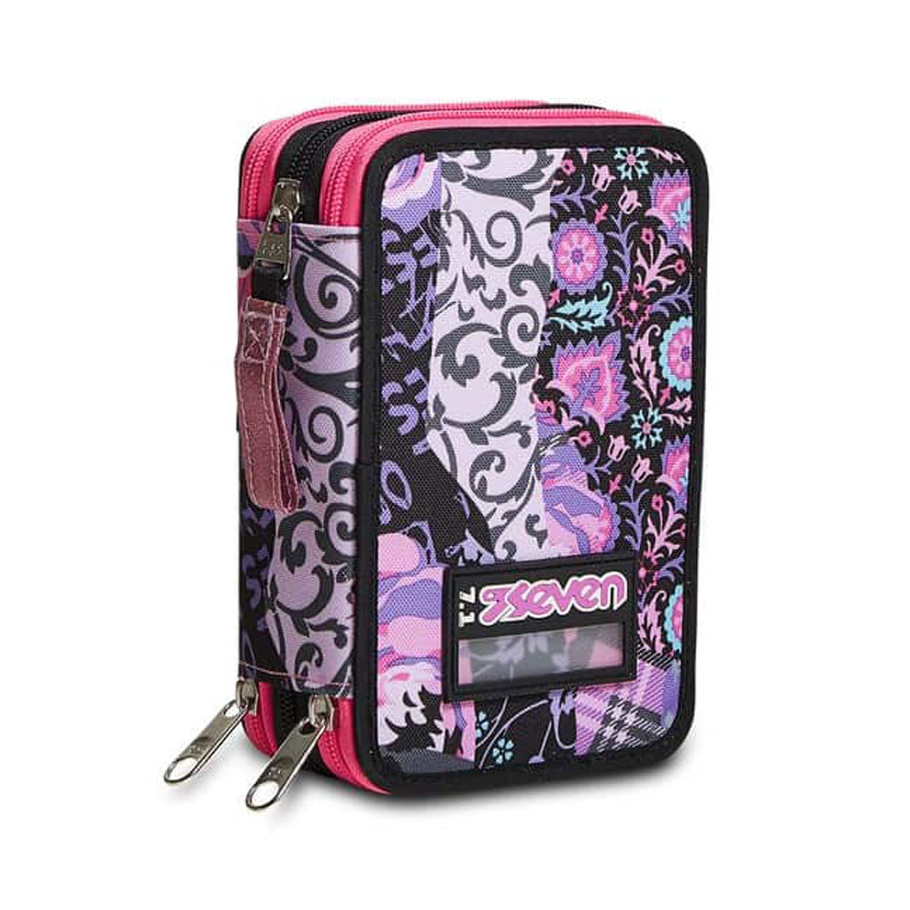 Astuccio 3 Zip Seven Rosegrove Girl 301012218-899 | Lema Scuola