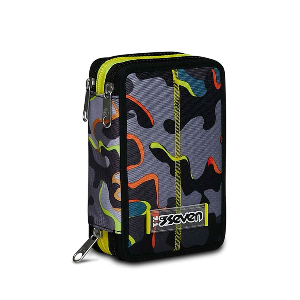 Astuccio 3 Zip Seven Dye On con Colori per Scuola Elementare