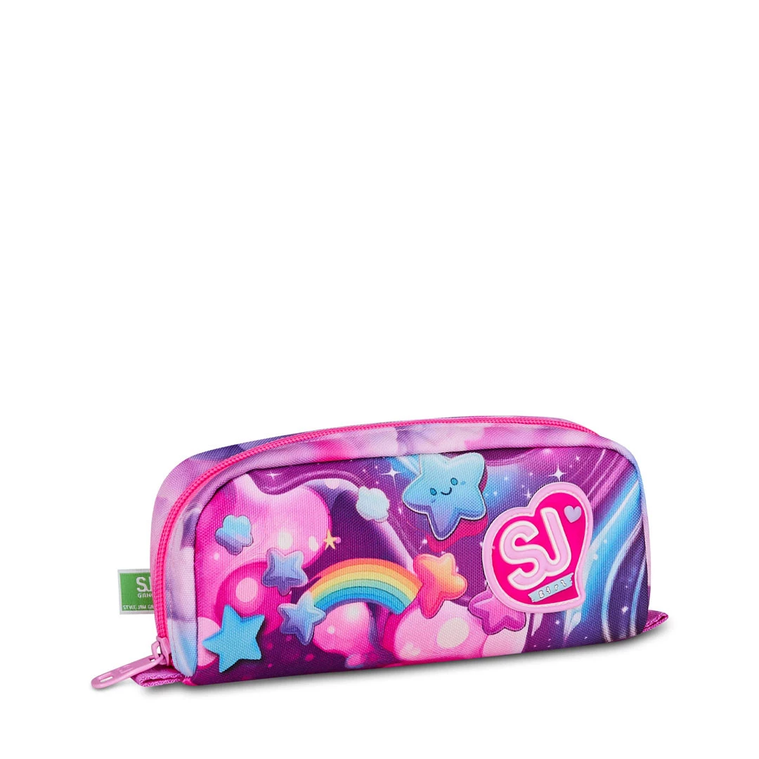 Astuccio Bustina Seven Sj Gang Joyful Pins Girl Portapenne Scuola