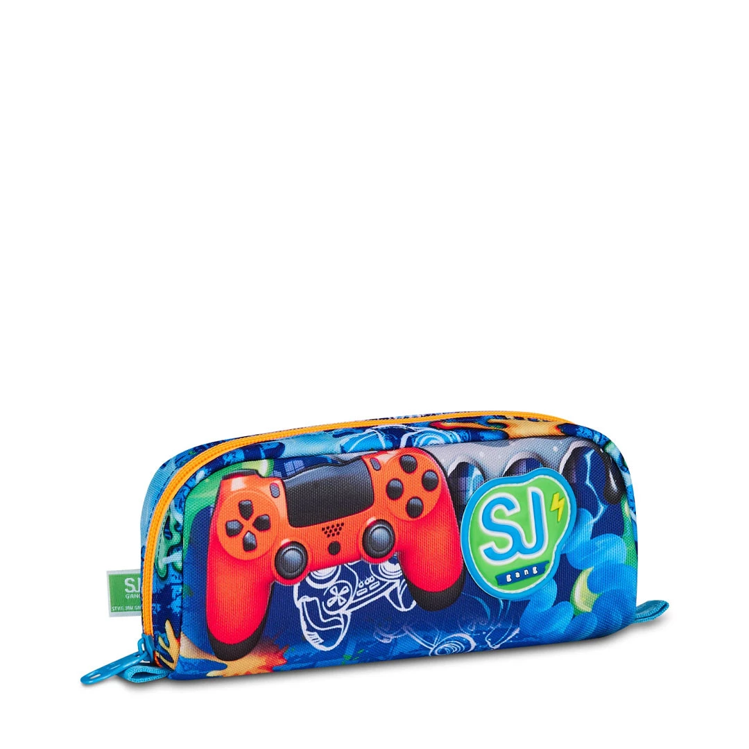 Astuccio Bustina Seven Sj Gang Joyful Pins Boy Portapenne Scuola