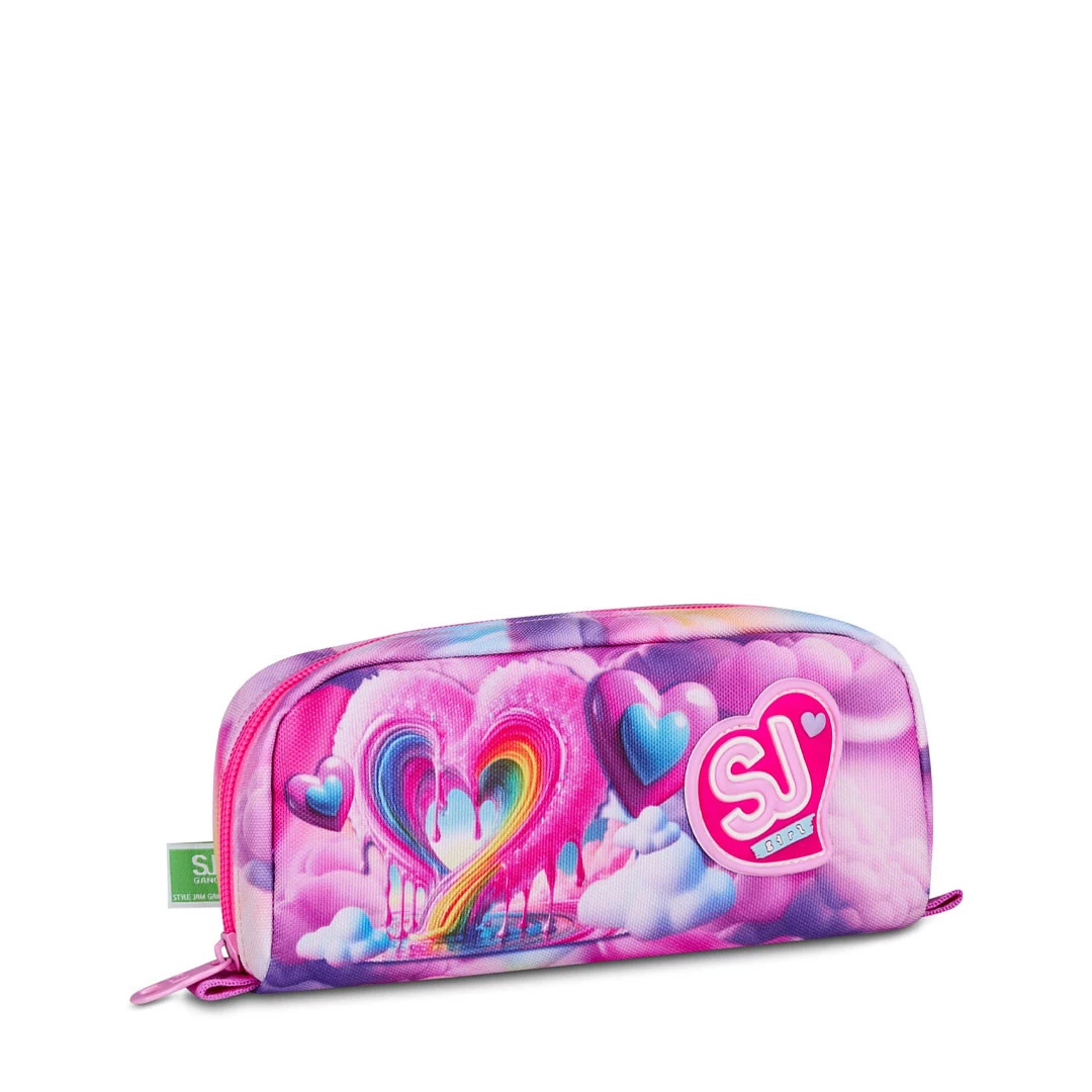 Astuccio Bustina Seven Sj Gang Joyful Pins Girl Portapenne Scuola
