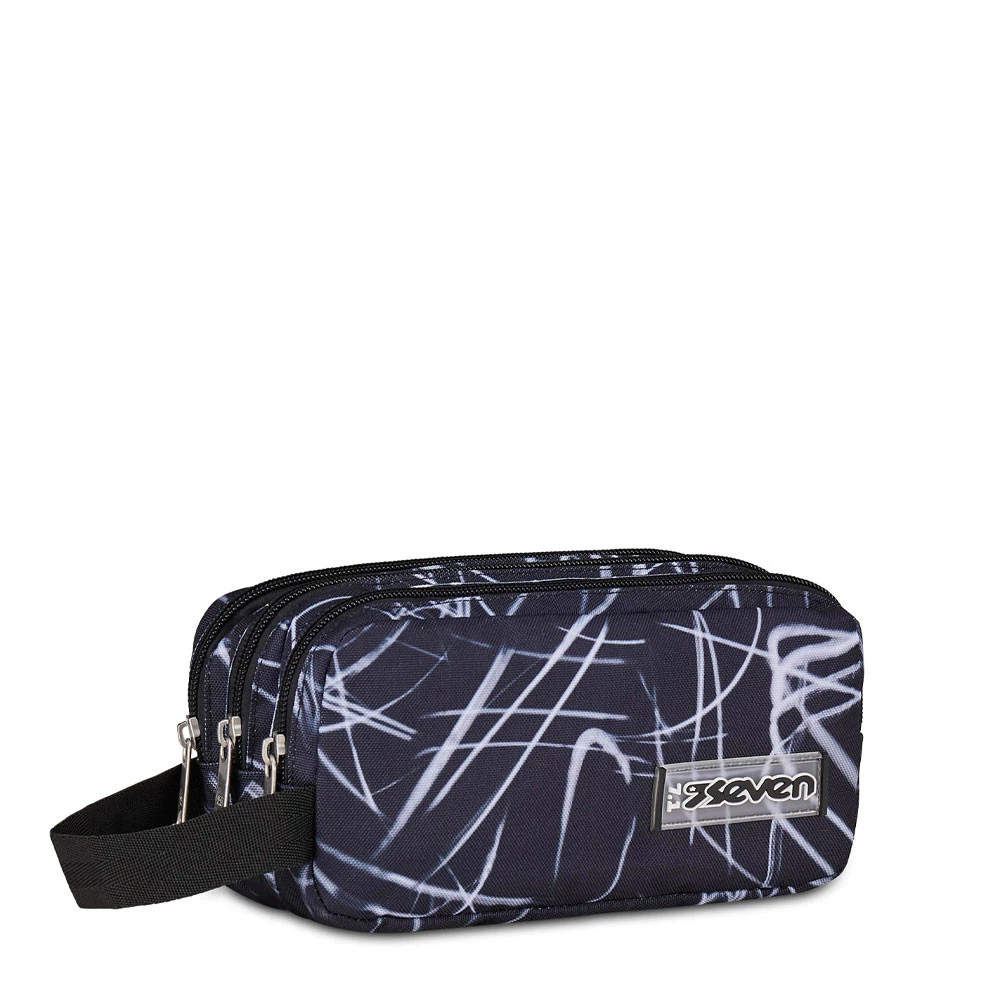 Astuccio Bustina 3 Zip Freethink Boy Pirate Black Portapenne