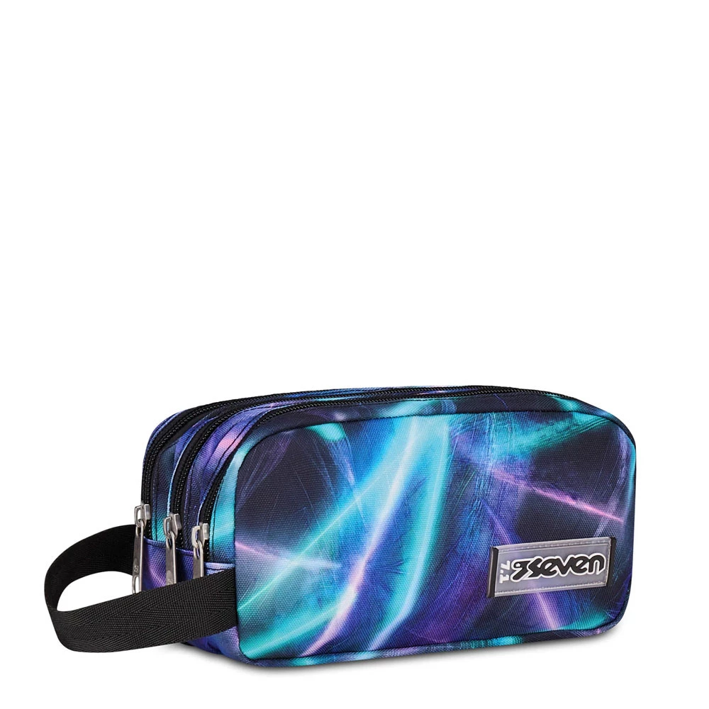 Astuccio Bustina 3 Zip Freethink Girl Royal Violet Portapenne