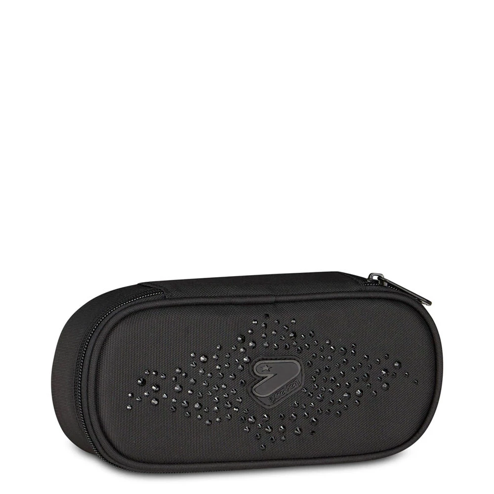 Astuccio Round Seven Glitzycute Nero Portapenne Scuola
