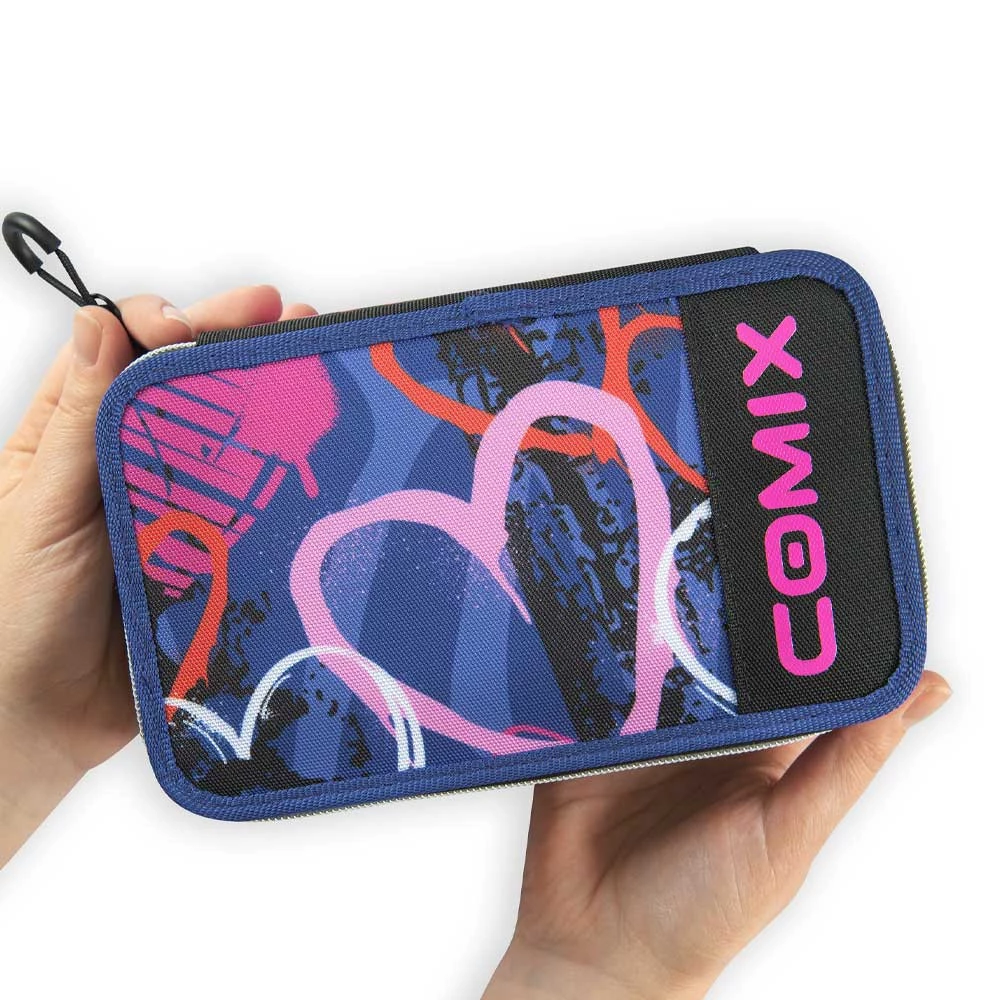 Astuccio 3 Zip Comix Wbs Girl Sprayheart Scuola Elementare Bambina