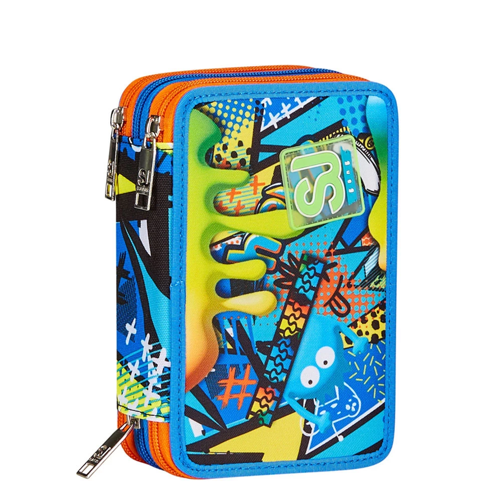 Astuccio 3 Zip Seven Sj Gang Sphere Full Boy Completo