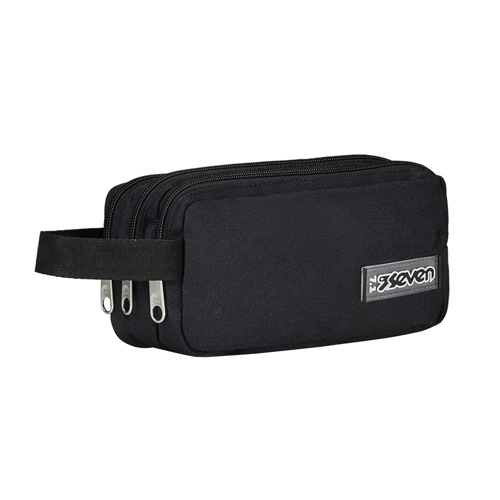 Astuccio Seven Bustina 3 Zip Jeet Black Freethink