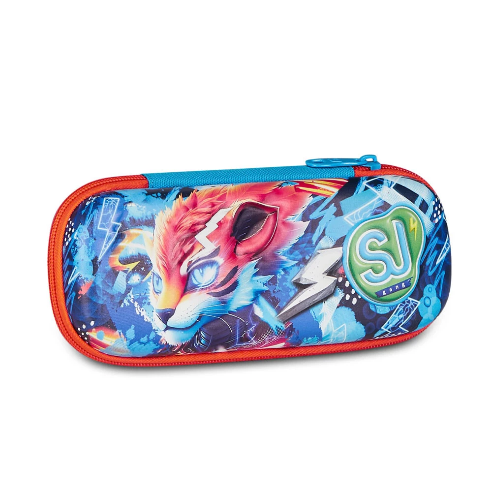 Astuccio Bustina Seven Sj Gang 3D Animal Speed Portapenne Scuola Bambino