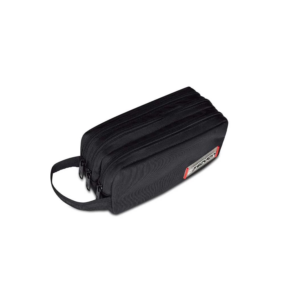 Astuccio Seven Bustina 3 Zip Freethink Nero Portapenne
