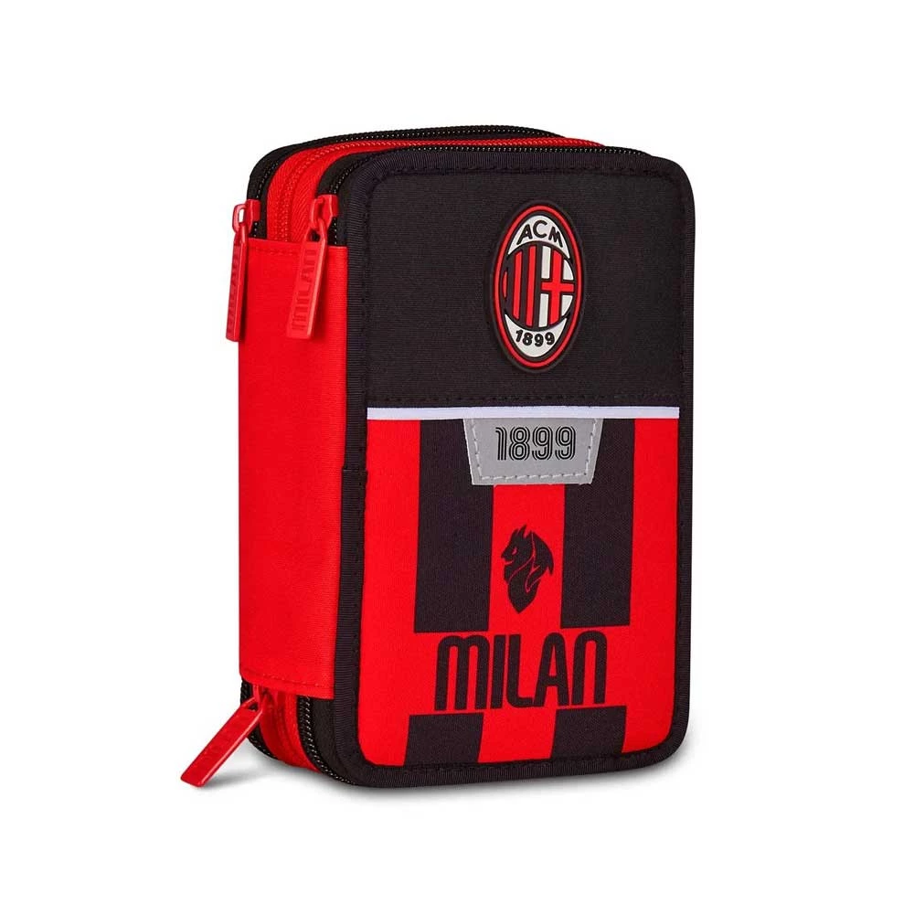 Astuccio 3 Zip Milan Kick and Score Bambino Elementari