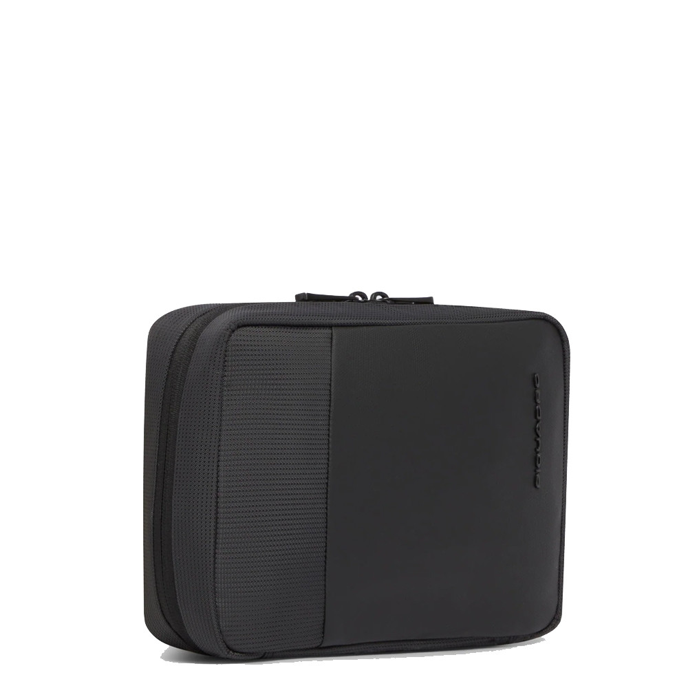 Beauty Case Modulare Tessuto Riciclato Piquadro Nero AC7185W145