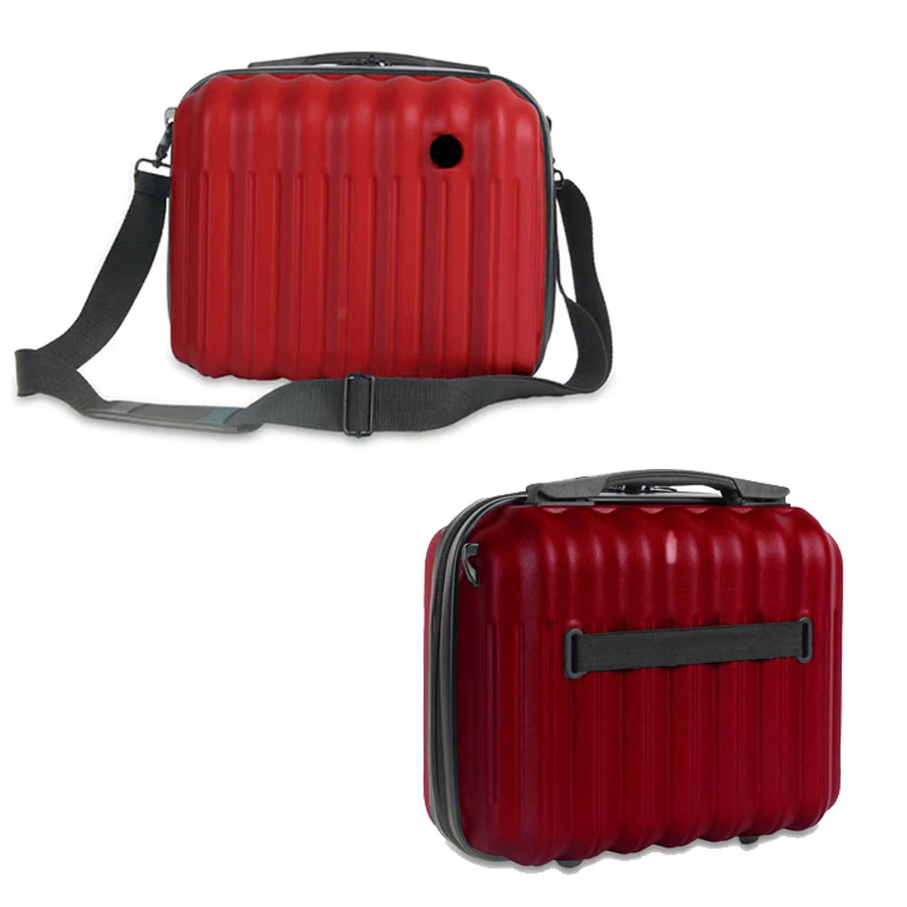 Beauty Case Vienna Campo Marzio Flame Scarlet-Burgundy con Tracolla