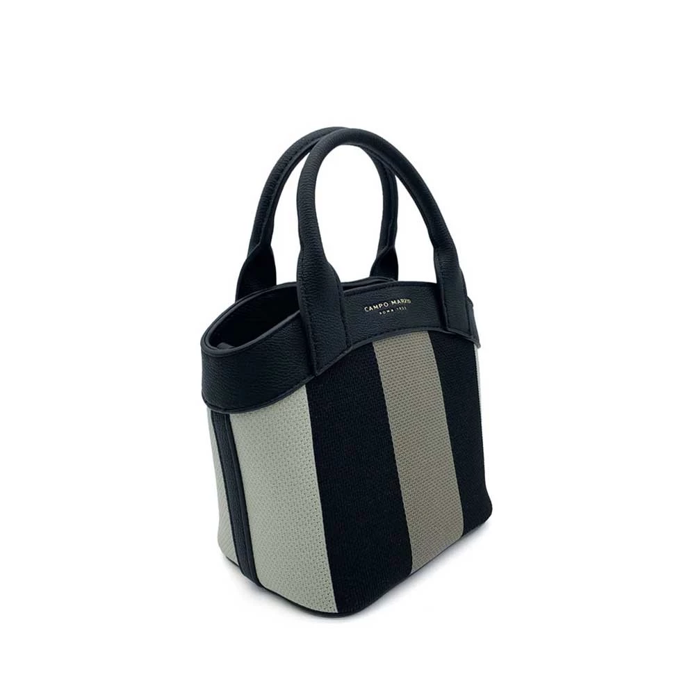Borsa a Mano Riccione Black Campo Marzio con Tracolla