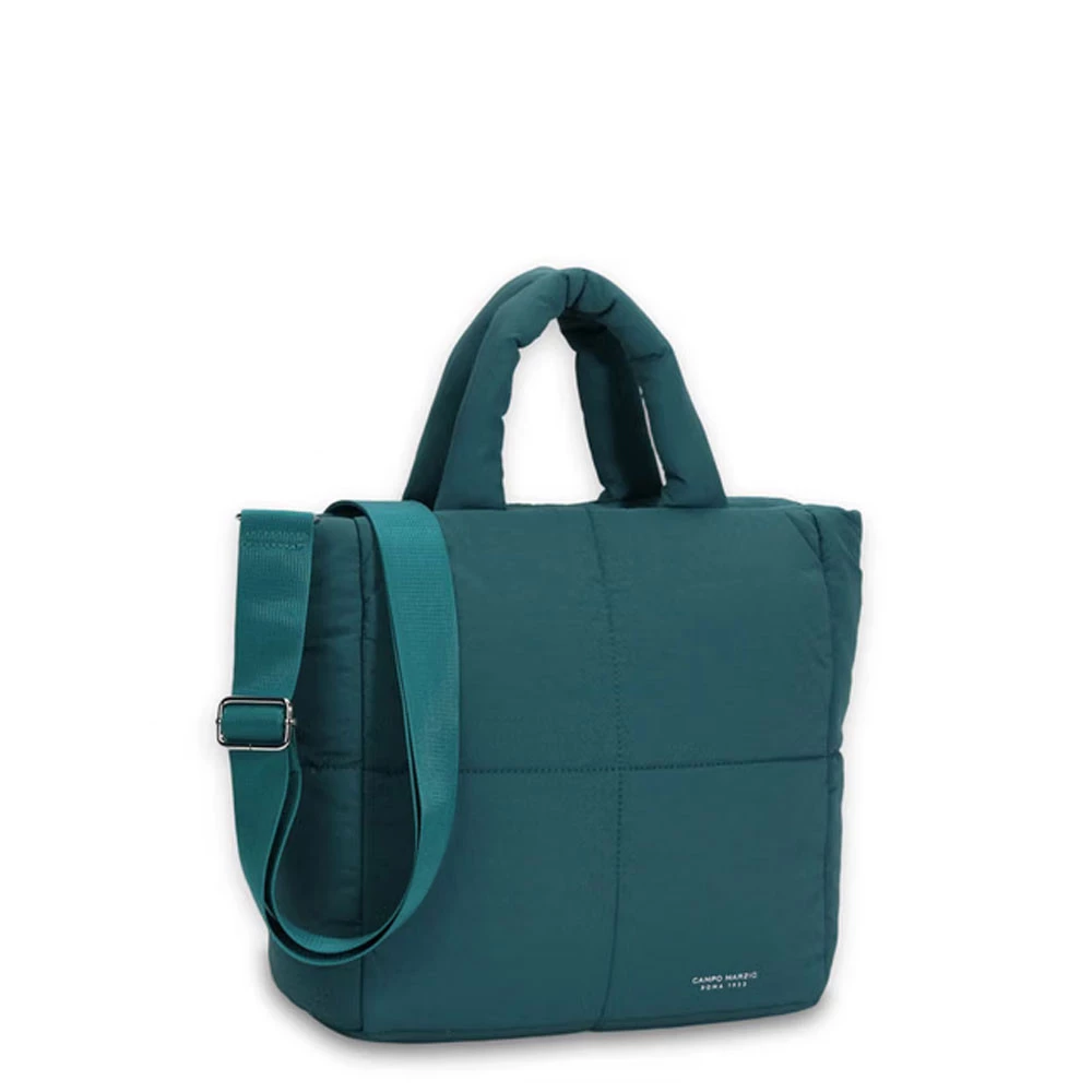 Borsa a Mano Nylon Morbido Sky Verde Petrolio Campo Marzio