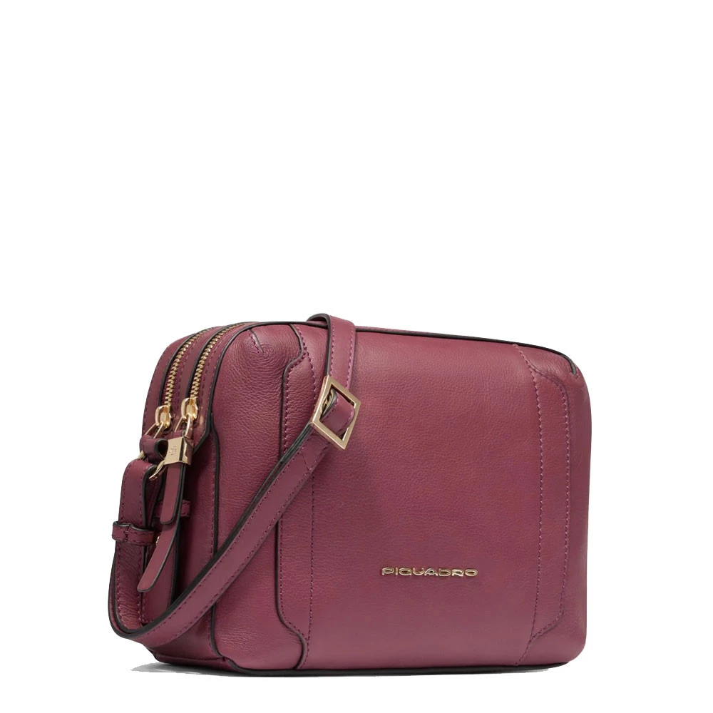 Tracolla Camera Case Piquadro Circle Bordeaux Pelle BD4870W92