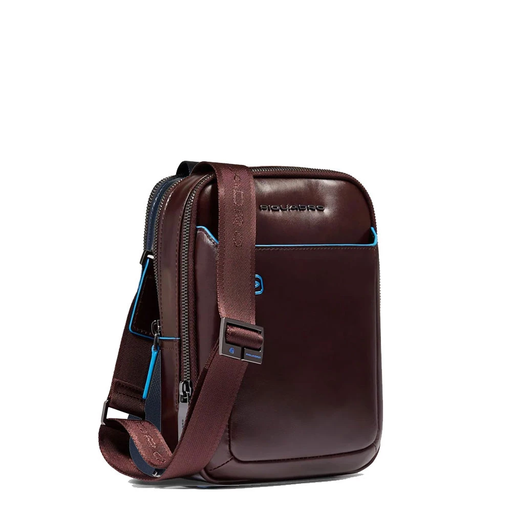 Borsello Uomo Piquadro Pelle Blue Square Mogano CA6811B2
