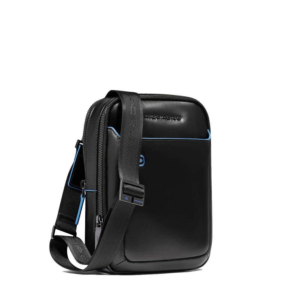 Borsello Uomo Piquadro Pelle Blue Square Nero CA6811B2