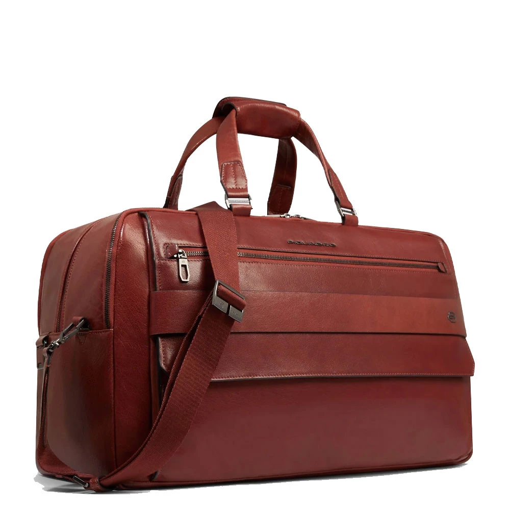 Borsone in Pelle da Viaggio Piquadro Solm Cuoio BV7024S141