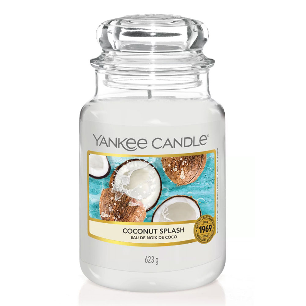 Candela Profumata Yankee Candle Coconut Splah Giara Grande | Lema Regalo