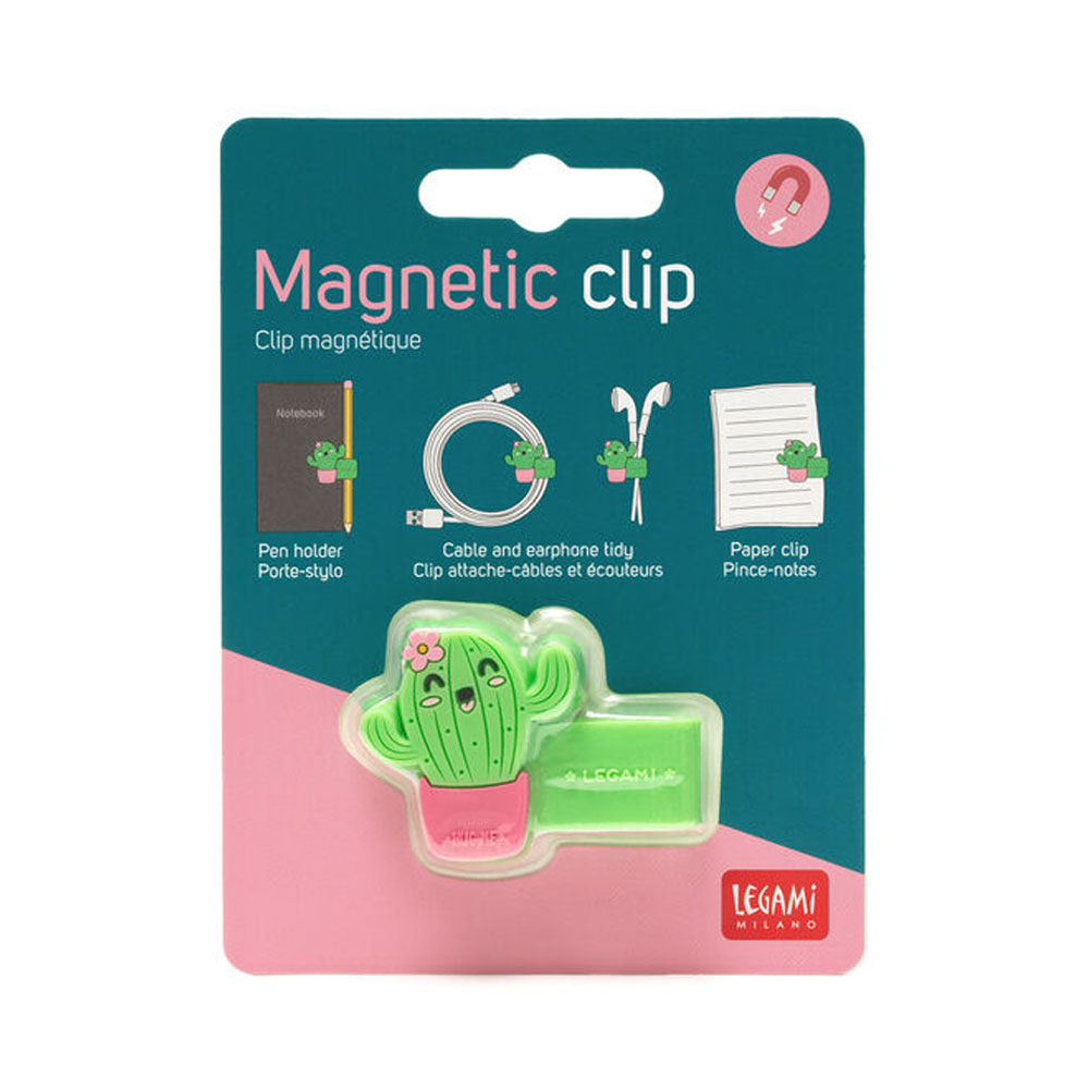 Legami Clip Magnetica Cactus per Cavi | Lema Regalo