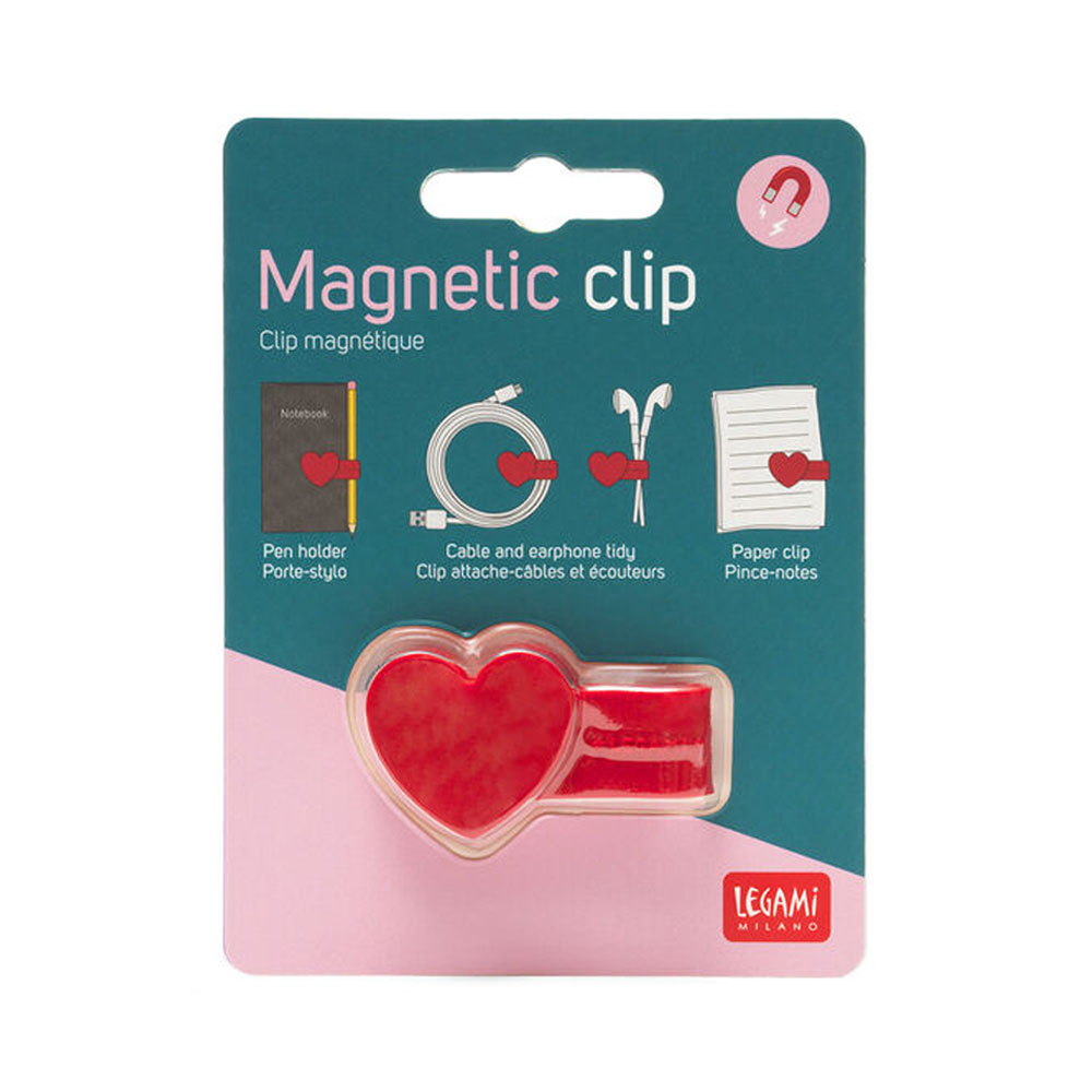 Legami Clip Magnetica Cuore per Cavi | Lema Regali