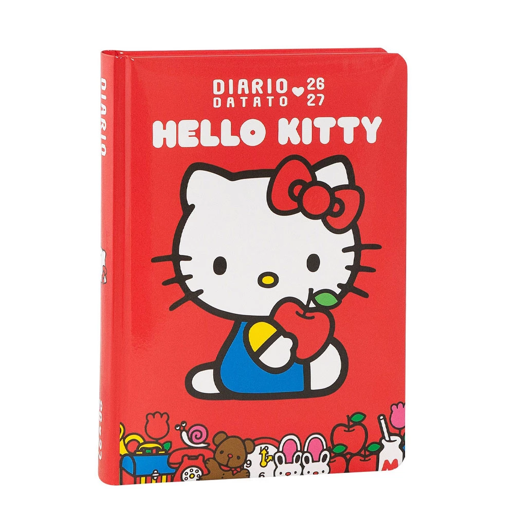 Diario Scuola Datato 26/27 Hello Kitty Red