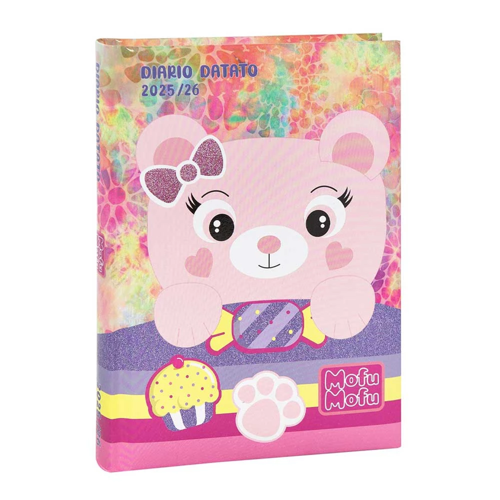 Diario Scuola Mofu Mofu Orso Giornaliero 12 mesi Datato 25/26