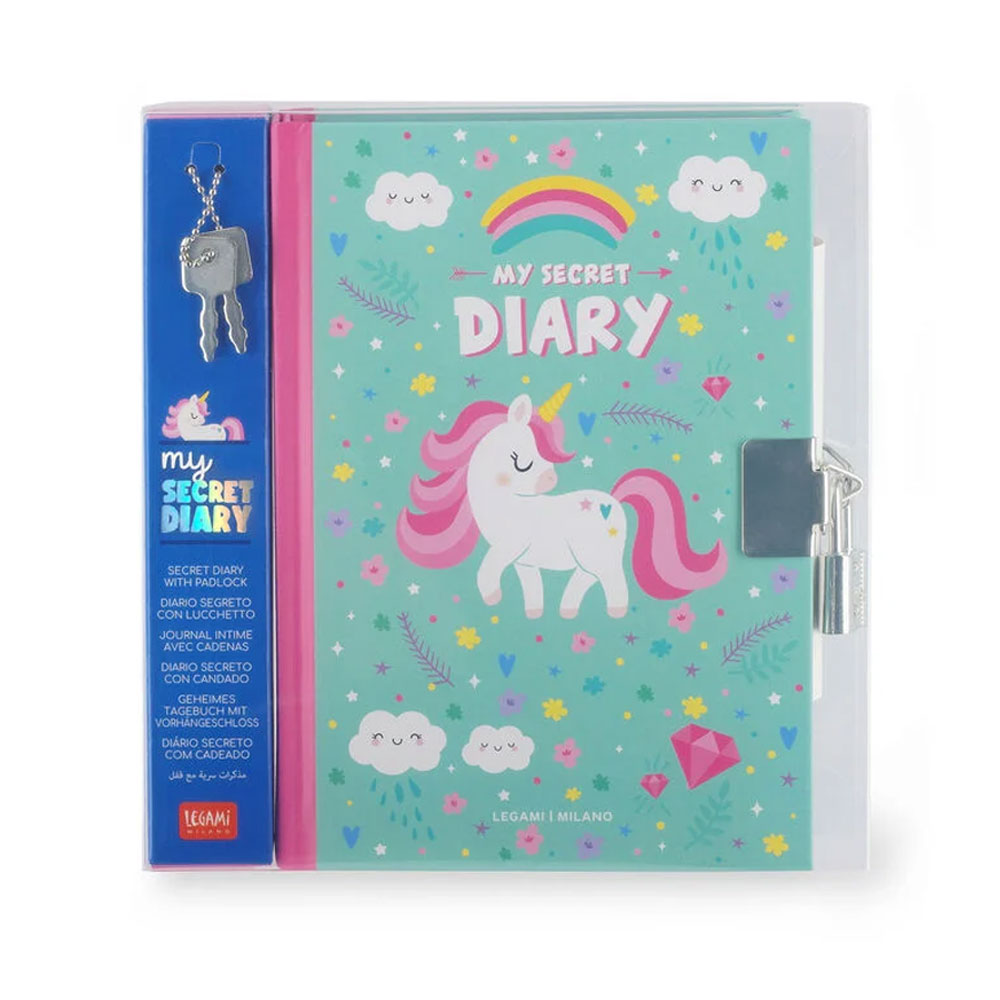 Diario Segreto con Lucchetto Unicorno Legami