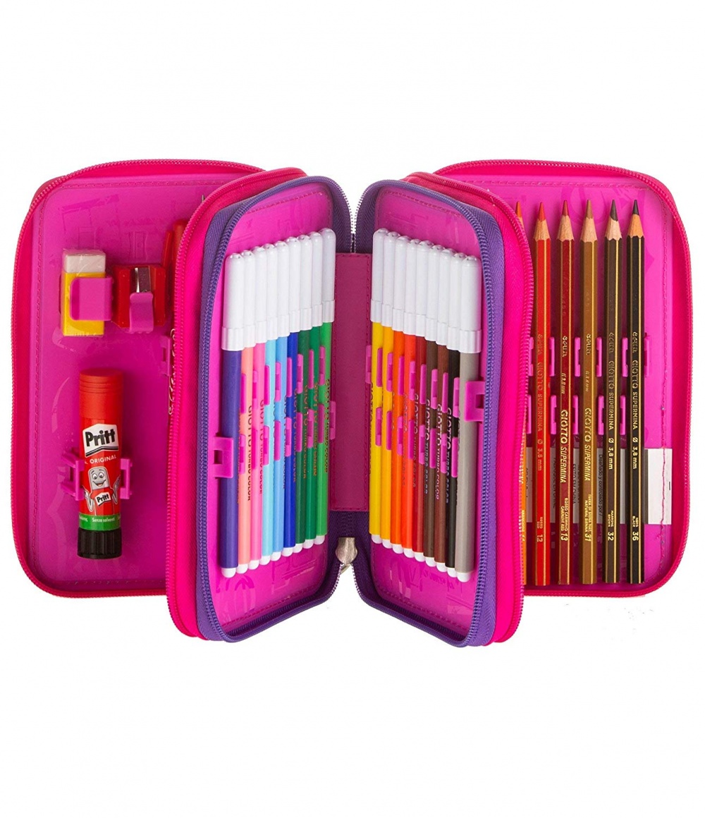 astuccio Seven 3 zip 301011912 pen pad fantasy blu lema san miniato cartolibreria aperto