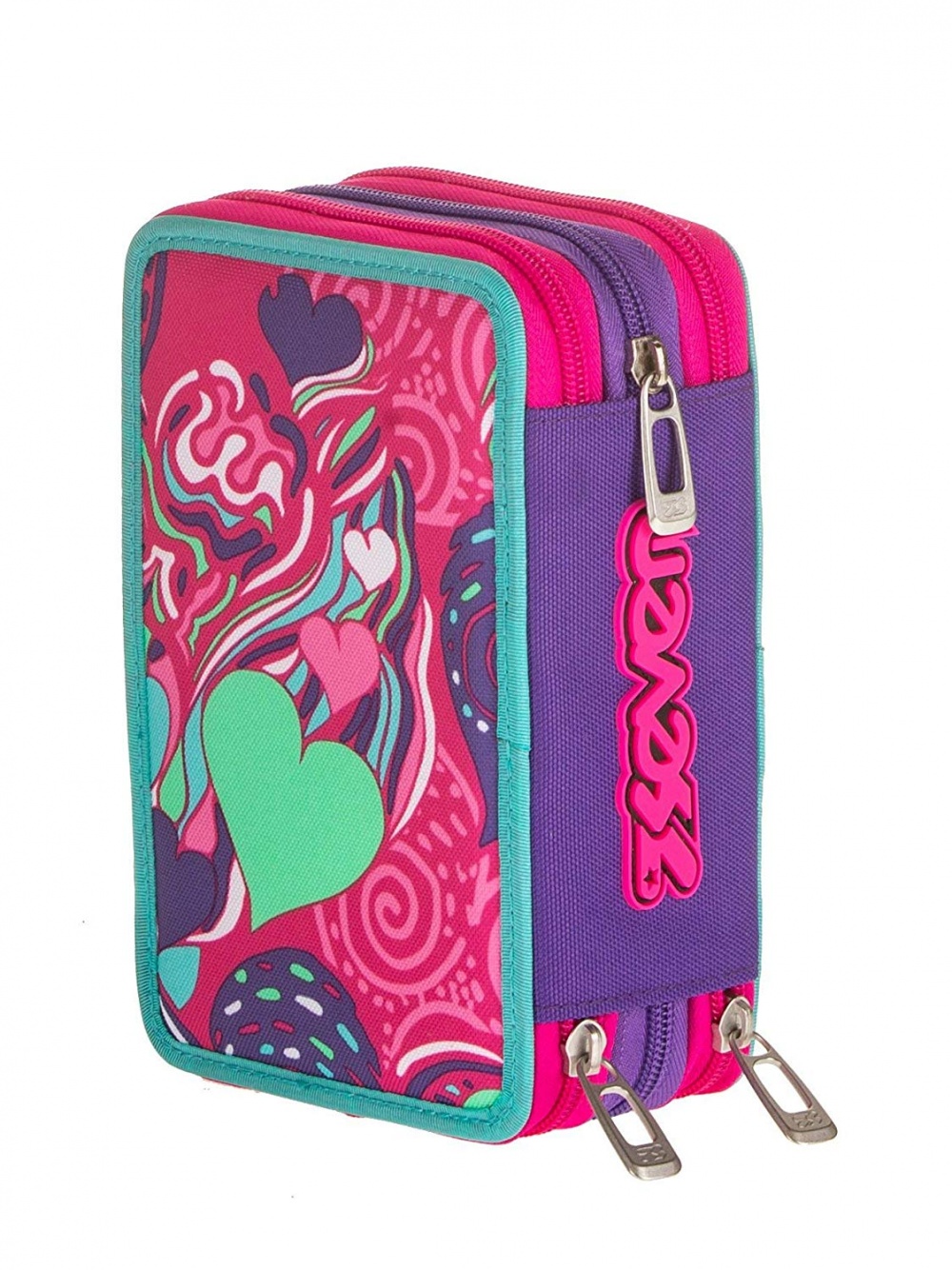 astuccio Seven 3 zip 301011912 pen pad fantasy blu lema san miniato cartolibreria retro